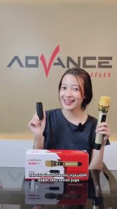 Advance microphone wireless MIC-101PRO mic karaoke bluetooth mic karaoke suara jernih mix karaoke tanpa kabel mic wireless mik karaoke suara bagus Garansi resmi 1 tahun