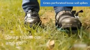 Sepatu Paku Epoxy Spike / Garden Lawn Aerator Sandal Spiked / Full Steel Spike Shoes