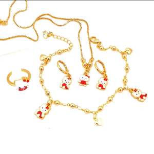 Perhiasan Xuping Set Anak Terlaris merah CXB557
