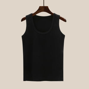 เสื้อกั๊กแขนกุดคอวีผ้าฝ้ายแท้สำหรับผู้หญิง ฤดูร้อน 2025 ใหม่ ปกปิดหน้าอกซ้ายและขวา ใส่ด้านใน เสื้อชั้นใน เสื้อกั๊กแขนกุดแบบลำลอง