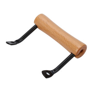 ด้ามจับกระทะไม้เอล์มอเนกประสงค์ ไม้เนื้อแข็ง ไม่ลื่น อุปกรณ์ทำอาหารสำหรับกระทะผัดและกระทะอื่นๆ อุปกรณ์ครัว