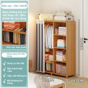Tủ Đựng Quần Áo Gọn Gàng Dễ Lắp Ráp