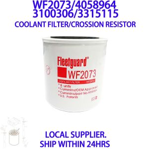 WF2073 WATER FILTER 4058964 [LOCAL STOCK. READY TO SHIP WITHIN 24HRS.] FOR CUMMINS COMPATIBLE 3100306 3315115 P552073 WF2060 P552073 BW5073