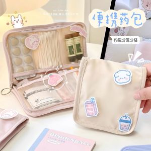 Portable Mini Medicine Box Dormitory Living Essential Comprehensive Storage Organizer for High School And College Students