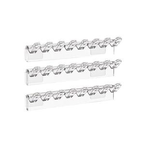 【M】3Pcs Self Adhesive Necklace Organizer Space Saving Multi Functional Jewelry Organizer Necklace Holder Wall Mounted