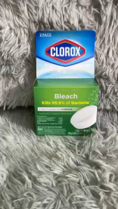 พร้อมส่ง(ได้2ก้อน)มาใหม่ Clorox Bleach กล่องสีเขียว ก้อนทำความสะอาดชักโครก ดับกลิ่นและฆ่าเชื้อแบคทีเรีย 99.9%มีเรทส่งทัก