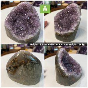 Johor seller 内凹小沙发型🛋️ 天然原矿紫晶窝窝💜 Amethyst Wowo Natural Raw Code A or B #小周末 #紫晶窝窝打特价 #双喜 #新山