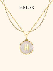 Helas | Deep Sea Mother-of-Pearl 18K Gold Snake Chain