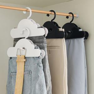 No-Trace Clothes Sorting Hanger Rack Wardrobe Storage Drying Clamp Anti-Wrinkle Holder Japanese Style Home Organization