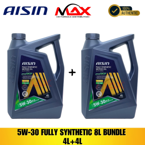 AISIN 8 Liters 5W-30 Fully Synthetic Change Oil Bundle