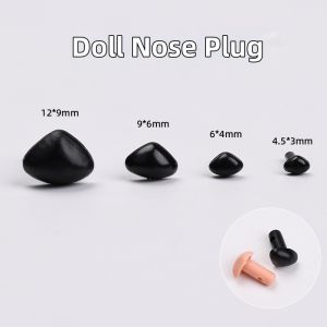 QINGPIN | DIY Doll Toy Nose Decoration 3D Direct Insert Black Brown
