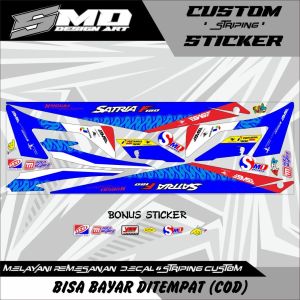 STRIPING STICKER LIST BODY VARIASI SATRIA FU FACELIFT TYPE S THAILAND