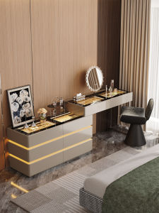 MENGLU | Italian Luxury Corner Vanity Desk