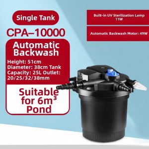 sunsun | Outdoor Carp Pond Filter External Water Circulation System 3 in 1 Canister Filter for Fish Tank with Bio Sponge and Oxygenation Fast Results Guaranteed Clean Crystal Clear Water