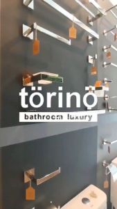 torino Premium Bathroom Accessories Stainless Steel 304 Glass Shelf T7 Series Rak Kaca 玻璃架子