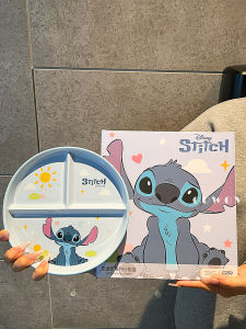 Đĩa Sứ Chia Ngăn Dễ Thương Họa Tiết Zootopia & Stitch