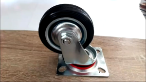 Roda troli karet Hidup 3" Caster kastor 3 inch etalase troli troly