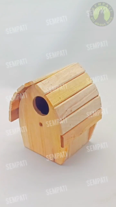 SEMPATI Glodok Rumah Atap Gradasi Kayu Glodok Parkit Lovebird Sarang Telur Burung Susuh Sarang Ternak Breeding Burung Lovebird Love Bird Gelodok Rumah Burung Kenari Falk Nuri ATGDSI