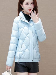 Fall and Winter New Arrival Padded down Jacket Womens Short Stand Collar Loose Slim Looking Bread Coat Casual Corn Cotton-Padded Jacket Fashion