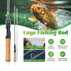 คันเบ็ด คันเบ็ดตกปลา เบ็ดตกปลา 1.8M คาร์บอนไฟเบอร์ น้ำหนักเบาพิเศษการปั่นและการหล่อคันเบ็ดสำหรับการตกปลาน้ำจืด