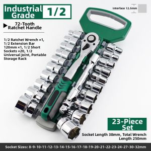 DAIENGONGJU | Car Repair Tool Set Ratchet Wrench Socket Kit