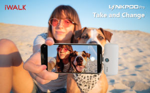 iWALK LinkPod Proแบตสำรองไร้สายพกพา หัวชาร์จ Lightning แบบFastCharge ใช้ได้ iPhone เกือบทุกรุ่น อาทิ14Pro14Pm13Pro13Pm12Pro12Pmจนถึง iPhone5iPad
