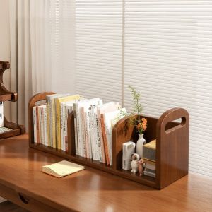 Desktop Storage Cabinet Bookshelf Office Workstation Organizer Student Dormitory Desk Small Bookcase Multi-Functional Design