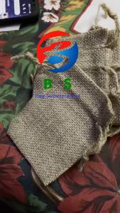 【Fast Delivery】Burlap Drawstring Pouch Plain Linen Gift Bag Jute Storage organizer Pouch String bag dust stringbag