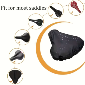 Waterproof Bicycles Saddle Seat Rain Cover Durable PVC Protection Fits Most Saddles Dust-proof Cushion Outdoor Waterproof Cover