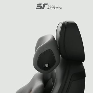 Gối Tựa Đầu Ô Tô Tích Hợp Massage 6 Chế Độ Cao Cấp Gối Kê Cổ Cao Su Non Chống Đau Mỏi Cổ Vai Cột Sống Lưng - Sairui