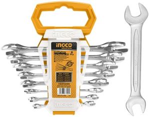 8ชิ้น INGCO Double Open-End Spanner Set รุ่น HKSPA2088 ประแจปากตายชุด