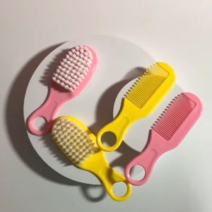 【SHANGZE3】 2ชิ้นอุปกรณ์ดูแลเส้นผมสำหรับเด็กทารกหวีแปรงขนนุ่มสำหรับทารกแรกเกิดหวีนวดศีรษะของทารกในครรภ์