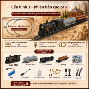 Đồ Chơi Tàu Hỏa Cổ Điển Điều Khiển Từ Xa Bằng Điện