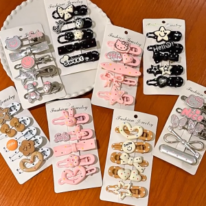 สาวขนมลูกกวาดคลิปผมสไตล์เกาหลีเครื่องประดับผมอุปกรณ์เสริมสำหรับผมสำหรับผมหนาขนาดกลางหนา jf-th