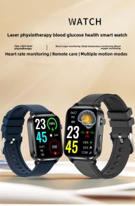 ZHIXIANSHANG | High Precision Medical Smart Bracelet Health Monitoring Laser Therapy Watch Non-Invasive Blood Glucose Blood Pressure Heart Rate Blood Oxygen Temperature Monitoring For Elderly
