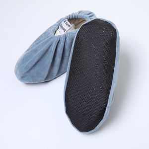 Thickened Velvet Shoe Covers Washable Indoor Home Use for Adults And Children Anti-Slip Durable Fabric Covers for Students