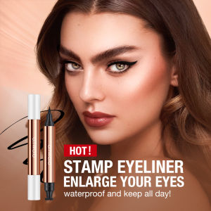 O.TWO.O  2 in 1 Liquid Winged Eyeliner Stamp Cat-Eye Stamp Eyeliner Eyeliner Waterproof Eye Liner Pencil Eye Makeup