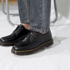 Sepatu Docmart Pria Wanita Low Boots 3 Hole Kulit Hitam Low Boots Ankle Boots Lace-Up Sepatu Casual Untuk Pria Dan Wanita Sepatu Black Leather Casual Style - Lazada