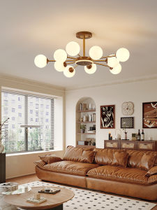 NSWR | French Retro Multi-Head Glass Chandelier