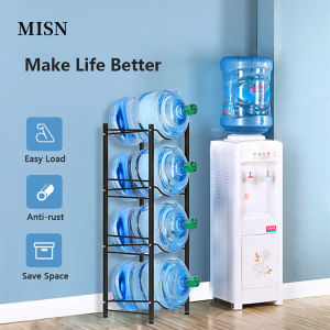 MISN 3/4/5 Layer Mineral Water Dispenser Stand Rack Container Gallon Jug Organizer Rack Stand Space Saver Organizer