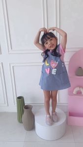 Two Mix - Dress Anak Perempuan Lucu - Baju Anak Cewek Jeans 1-8 Tahun 4137B 4137C