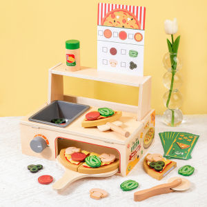 Pizza Cooking Simulation Wooden Toy
