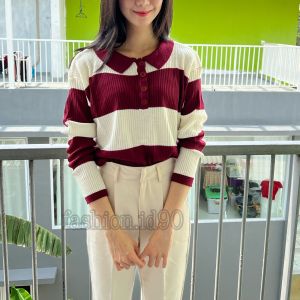 BLOUSE KERAH KOMBINASI / KAOS KERAH KNIT KOMBINASI / ATASAN RAJUT WANITA / KEMEJA RAJUT PREMIUM VN