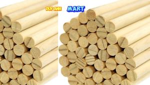 Thanh gỗ thông tròn dài 20cm (phi 81012 15 20 25) làm macrame