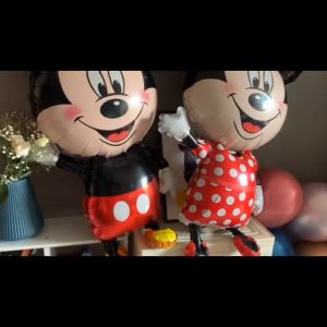 Balon Ulang Tahun Anak Karakter Mickey Minnie Mouse Head Full Body Medium Jumbo Satuan Murah
