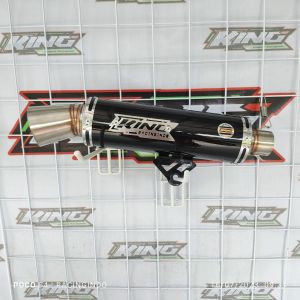 knalpot samlong king original tipe drag inlet 38 dan 50 slinser/slincer saja gratis laser nama hitam powder coating