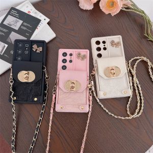 Crossbody Phone Case Wallet Card Holder for Samsung Galaxy S25 Edge S24 S21 FE S26 Ultra S23 S22 Plus A17 A16 A56 A36 A55 A35