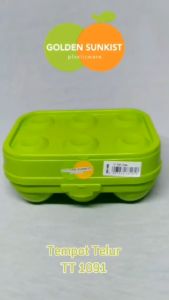 Kotak Telur isi 6 Golden Sunkist - Egg Box Storage Tempat Penyimpanan Telur - Wadah Telur