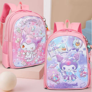Kuromi Kindergarten Backpack Lightweight Cute 2024 New Traveling Outdoor Double Shoulder Bag for Girls Childrens School Bag