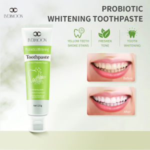 Probiotic Whitening Toothpaste Removes Plaque Tartar Yellow Teeth Repair Cavities Smoke Stain Relief Bad Breath 益生菌牙膏 120g